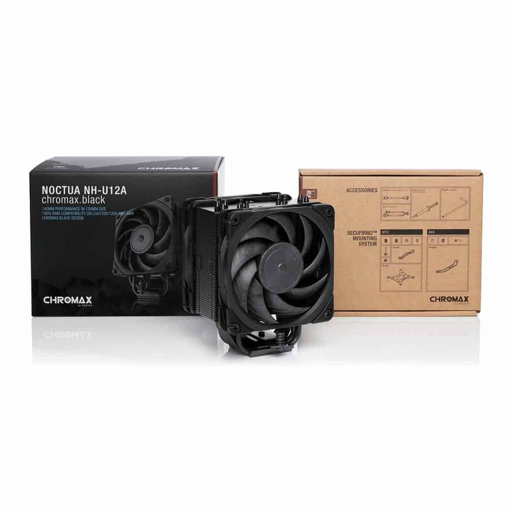 (image for) Noctua NH-U12A chromax.black Quiet CPU Air Cooler